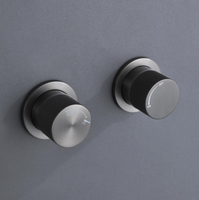 Ensemble de douche thermostatique en laiton de conception nouvelle avec grande douchette et fonctions multiples pour salle de bain moderne, hôtel et villa