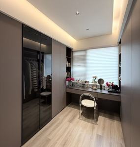 Traditional Durable <strong>Midcentury</strong> Modern Kristal White Wood Bedroom Set Storage Sliding Door <strong>Wardrobe</strong> 5-Year Warranty Hotel/Villa - Product Image 2