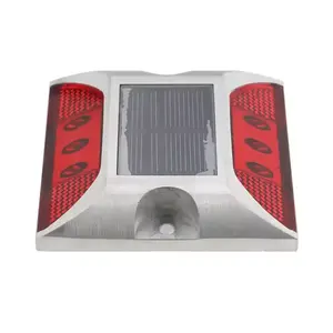 Solar LED Road Stud Light ground sobresaliente señales de tráfico Solar CAT EYE reflectores nocturnos