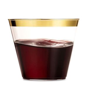 Vasos de PS con Lámina Dorada Creativa de 9 oz al por Mayor, Vasos con Logotipo Personalizado Impreso, Artículos Promocionales para Fiestas en Stock - Product Image 3