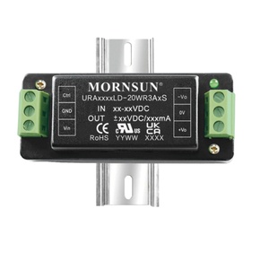 MORNSUN URB2424LD-20WR3A4S Módulo de alimentación DC-DC 9-36V a 24V 20W Montado en riel A110 - Product Image 1
