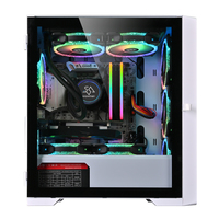 SNOWMAN Gaming Tower Tempering Glass Computer PC case Aggressive Style Support M-ATX / Mini-ITX White Black
