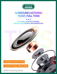 Altoparlante wireless JOKADE da 2 pollici con luci, bassi stereo, funzione TF/USB/wireless, altoparlante audio portatile da esterno - Product Image 5