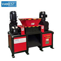 Mesin Penghancur Ban Industri VANEST Double Shaft, Peralatan Penghancur Limbah Ban Karet Berat untuk Daur Ulang
