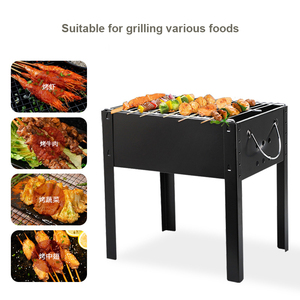 Portable churrasqueira Barbecue Alimentaire Griller Accessoires De Cuisine Pliant Noir Charbon De Bois bbq Grilles En Plein Air - Product Image 2