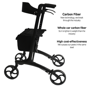 Déambulateur pliable en fibre de carbone | Aide à la mobilité légère et réglable pour personnes âgées et handicapées - Product Image 3