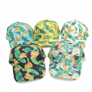Tropical Fruit Printed Baseball Cap Unisex 100% Polyester Breathable <b>Waterproof</b> Casual Outdoor Sun Protection <b>Hat</b> - Product Image 1
