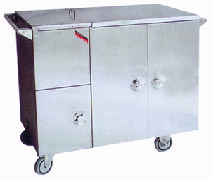 Carrito de comida de acero inoxidable 304 con asa () - Product Image 2