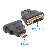 Convertidor VCOM HDMI Macho a DVI-I 24+5 Hembra 1080P, Adaptador HDMI a DVI Chapado en Oro para Monitor, TV Box, PS5