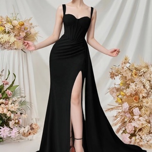 Nouvelle Robe de <span class=keywords><strong>Soirée</strong></span> <span class=keywords><strong>Longue</strong></span> pour Femme, Élégante et Chic, Gainante et Amincissante avec Taille Naturelle pour Fêtes - Product Image 1