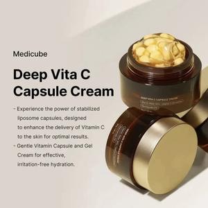 Productos OEM de Cuidado de la Piel Coreanos Medicube Crema Hidratante Antiarrugas con Cápsulas de Oro y Vitamina C Liposomada - Product Image 2