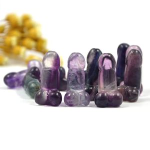 1 inci penyembuhan kristal ukiran phlus tangan diukir batu permata kristal Penis untuk hadiah lucu - Product Image 5