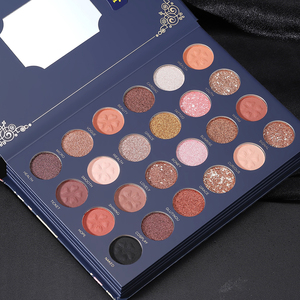 Palette de maquillage quatre-en-un Julystar, design de <span class=keywords><strong>livre</strong></span> à 4 couches pour fard à paupières mat et scintillant, blush, contour, illuminateur, cosmétiques - Product Image 3