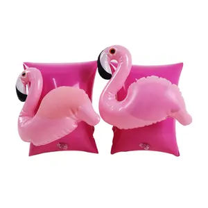 flamingo arm ring inflatable arm floats summer articulated ring pink arm band for baby girls