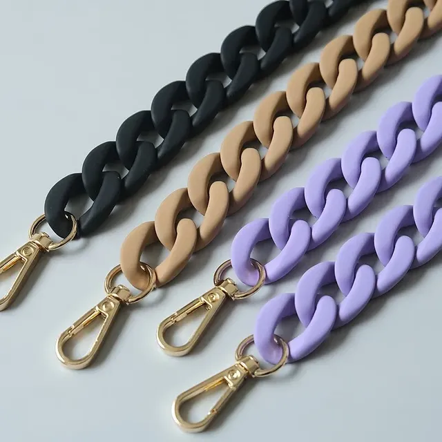 40cm Women's Bag Strap Replacement Long Panel Wide Chain Lanyard Advanced Fashion Accessories Model DD0023 Customized Packaging
