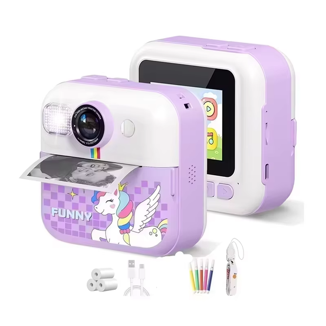 Digital Children Instant Print Camera Kids Printing Camera Mini Thermal Printer Video Educational Toys Gift For Photography