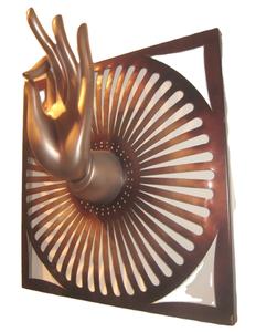 <span class=keywords><strong>Bouddha</strong></span> en métal mur art décor - Product Image 1