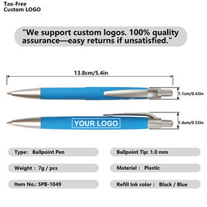Stylo bille publicitaire en plastique multicolore avec logo personnalisé pour l'école, le bureau et la papeterie – Vente en gros - Product Image 2