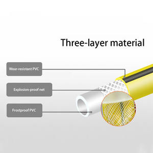 Jiuyi yüksek kalite 1/2 inç bahçe hortumu kalınlaşmış soğuk dayanıklı yumuşak PVC su borusu yağmurlama su tabancası püskürtücü sulama için - Product Image 3