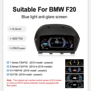 หน้าปัดดิจิตอลอัพเกรดสำหรับรถยนต์ BMW ซีรีส์ 1 2 รุ่น F20 F45 F52 X1 F48 X2 F39 พร้อมระบบ Carplay และจอ LCD - Product Image 2