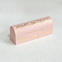 Boîte rigide à dôme de marque, boîte cadeau cosmétique personnalisée, boîte d'emballage à couvercle incurvé avec insert pour ensemble de baumes à lèvres au chocolat