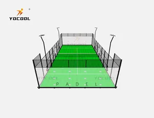 Yocool สนามเทนนิส Pala padel แบบพาโนรามาประกอบโดยผู้ผลิต