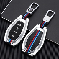 Étui de protection pour clé de voiture en alliage de zinc et silicone, compatible avec JAC KMC Chery Jetour X90
