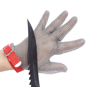 Gant en maille métallique hautement élastique de qualité supérieure, gant de protection anti-coupure pour boucher, chef, travail de sculpture sur bois - Product Image 5