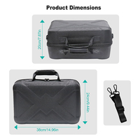Sac rigide multifonctionnel pour console de jeu Sac de rangement EVA à fermeture éclair pour PS5 Slim