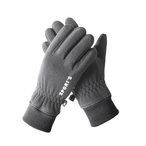 Men's Winter Outdoor Cycling <b>Gloves</b> Full Finger Fleece Lined Touch Screen Ski <b>Gloves</b> <b>Warm</b> Thermal Insulated For Adults - Product Image 1