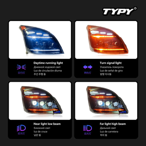 Kit de conversion de phares LED TYPY pour Toyota Prado 2003-2009 avec feux de jour et clignotants séquentiels - Product Image 3