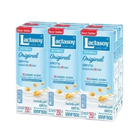 Lactasoy Thaïlande Lait Protéiné Importé 125ml Sans Sucre Boisson Originale Boissons de Loisirs Lait de Soja Nutritif