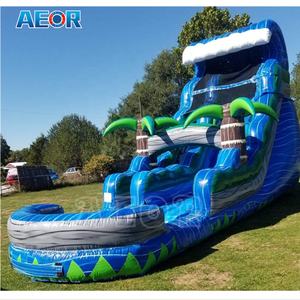 Grand <span class=keywords><strong>toboggan</strong></span> aquatique <span class=keywords><strong>gonflable</strong></span> pour enfants en plein air, 24 pieds, Jungle Falls, <span class=keywords><strong>toboggan</strong></span> <span class=keywords><strong>gonflable</strong></span> humide et sec à vendre - Product Image 5