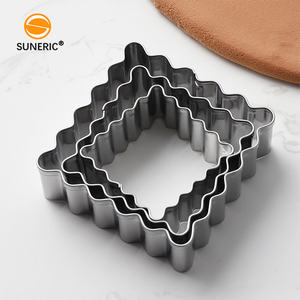 Ensemble de mini <span class=keywords><strong>emporte</strong></span>-pièces rectangulaires en métal de qualité alimentaire moule de cuisson de fête moule de presse à biscuits en acier inoxydable - Product Image 4