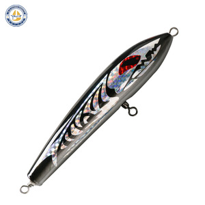 Poppy Gt Wooden Lure 90g 23cm <b>Floating</b> Trolling Lure For Deep Sea Tuna <b>Fishing</b> - Product Image 4
