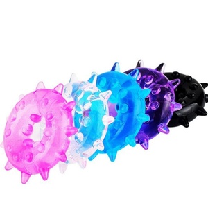 Jouets sexuels extensibles en silicone et en TPE pour hommes Préservatifs réutilisables Anneau pénien AdultTime Release Rubber Sleeve - Product Image 3