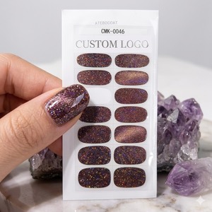 Tiras de Gel para Uñas Veganas Ecológicas Sin UV, Calidad de Salón, Caja de Regalo, No Requiere Lámpara, Logotipo Personalizado, Tiras de Gel para Venta al Por Mayor - Product Image 2