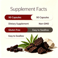 Capsules de Shilajit en gros sous marque privée OEM, complément alimentaire à base de plantes avec Ashwagandha, Rhodiola et Ginseng