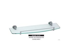 Étagère de salle de bain moderne <span class=keywords><strong>en</strong></span> verre d'angle à deux niveaux, écologique et durable, pour usage hôtelier - Product Image 5