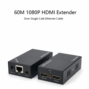 Extensor HDMI UTP GC 60M 1080P RJ45 Cat5e Cat6 Transmisor Receptor con Salida de <span class=keywords><strong>Bucle</strong></span> Local IR POC para TV PC - Product Image 1