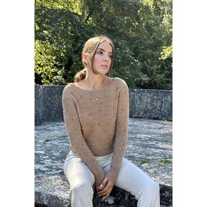 Suéteres de punto con estampado de camello al por mayor, estilo casual, tejidos a mano, mezcla de lana, ropa de invierno con logo frontal - Product Image 3