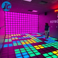 Plancher de danse LED programmable sensible à la pression, étanche IP67, pour intérieur, activé par des jeux DMX, taille personnalisable