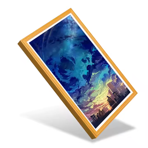 55 "<span class=keywords><strong>Android</strong></span> WIFI Art Gallery จัดแสดงนิทรรศการหน้าจอ LCD ทำงานในร่มติดผนังไม้ผ้าใบภาพดิจิตอล - Product Image 5