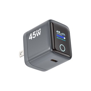 Chargeur GaN PD 45W Viter Technology avec affichage numérique, charge rapide, normes US, EU, UK - Product Image 1
