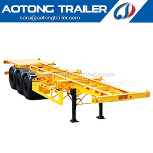 Promotion : Semi-remorque châssis porte-conteneurs tri-essieux 20 pieds 40 pieds pour transport de marchandises - Product Image 6