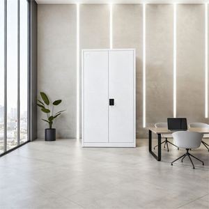 2 Swing Door Steel <b>File</b> Cabinet Metal Filing Cupboard Office Furniture - Product Image 1