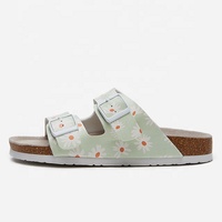 Sandales d'extérieur pour filles, avec bretelles à boucles, imprimé marguerites, douces, mousse à mémoire de forme, été,