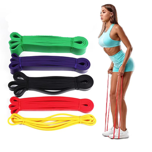 Bandes de résistance en TPE avec logo personnalisé, résistance de 5 à 280 lb, pour le fitness et les sports, ensemble de bandes de résistance élastiques - Product Image 3