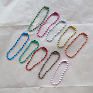 Llavero con Etiqueta para Guardería, Materiales para Manualidades, Anillos para Llaves, Cadena de Bolas de 10 cm, Llavero de Paracord, Llavero de Bolas para Manualidades - Product Image 5