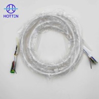 Kabel Ultrasound Medis Hotten Kapasitansi Tinggi 110pF/m 132 Core PVC Jacket 7.0mm Adapter